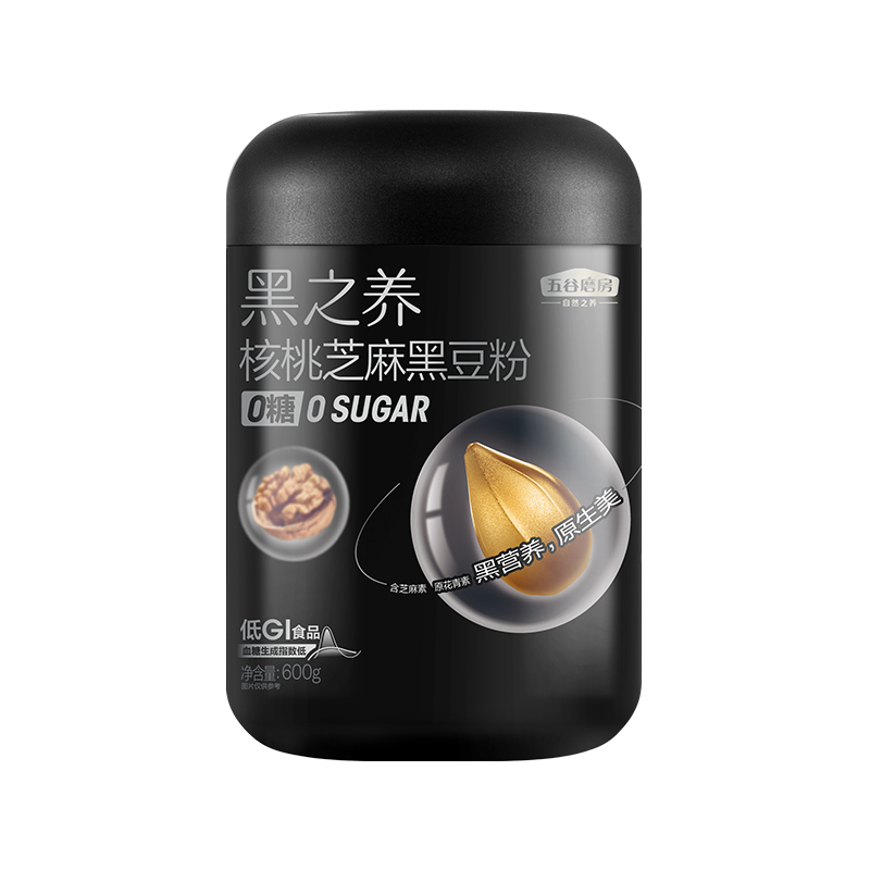 五谷磨房 核桃芝麻黑豆粉600g（无糖款）
