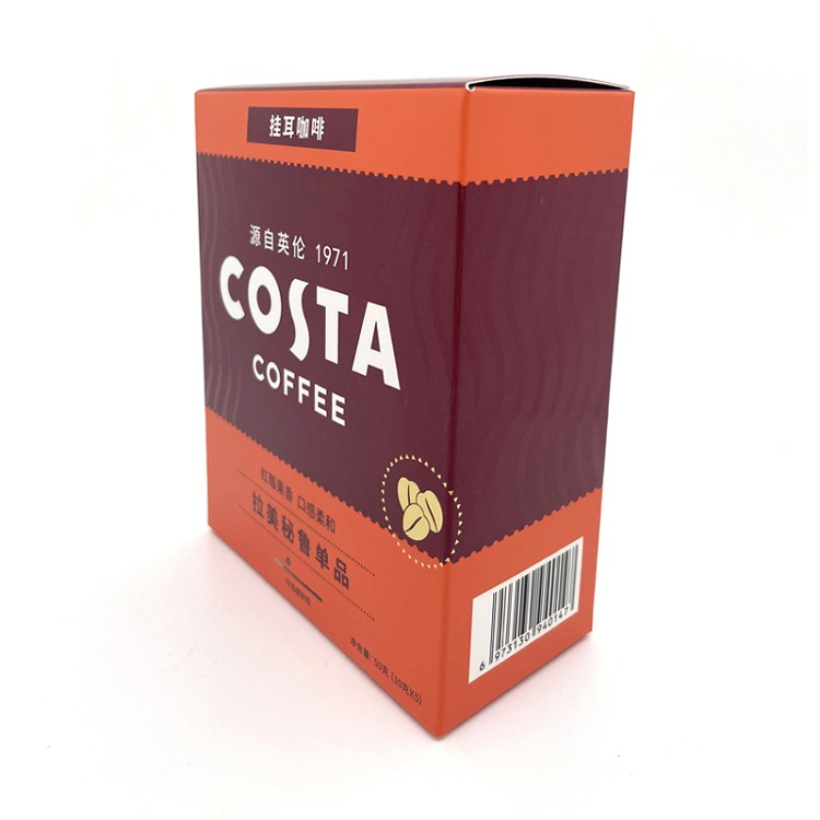 COSTA 咖世家挂耳咖啡手冲滴滤咖啡美式黑咖啡精品咖啡粉现磨 拉美秘鲁10gx5片装