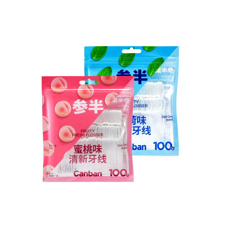 参半 果味牙线100只 薄荷KQ-YX-0011