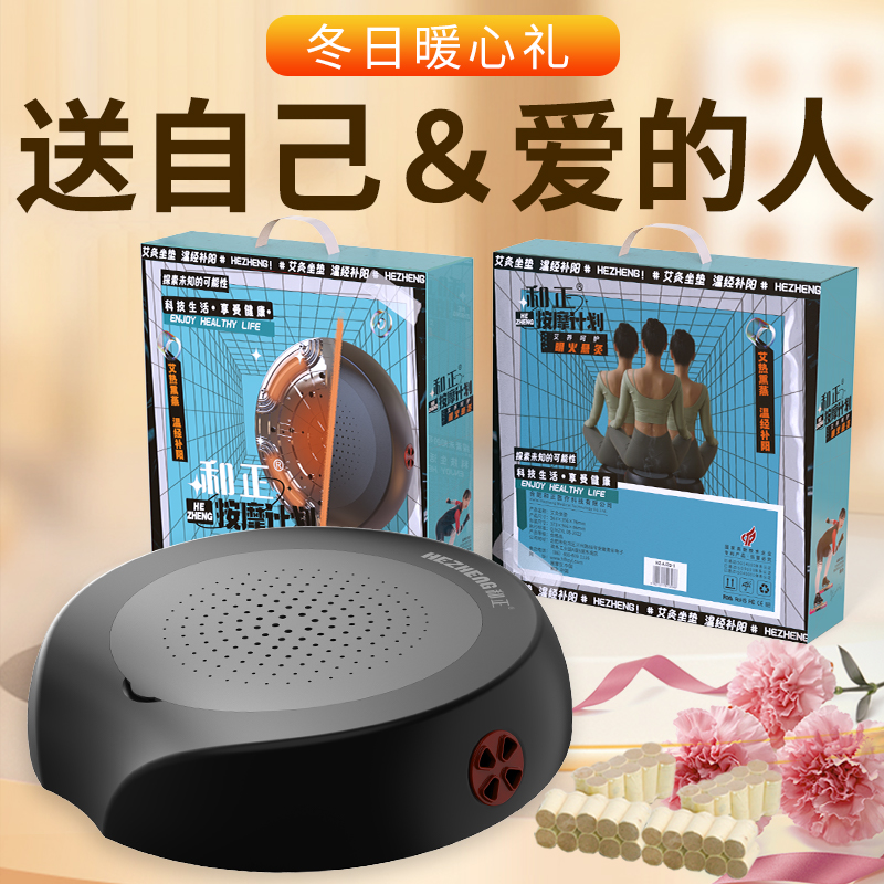 和正 艾灸坐垫蒲团座垫全身家用熏蒸仪器具随身灸椅子臀部座椅坐椅坐熏蒲团腿部臀部腰部生日礼物健康礼 HZ-AJZD-1黑色