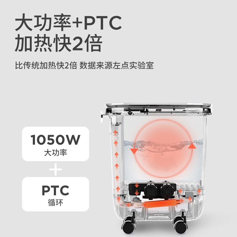 左点zdeer 泡脚桶全自动按摩指压足浴盆家用洗脚盆电动加热恒温足疗高深桶男生女生礼物节日礼物 ZD-ZP0701