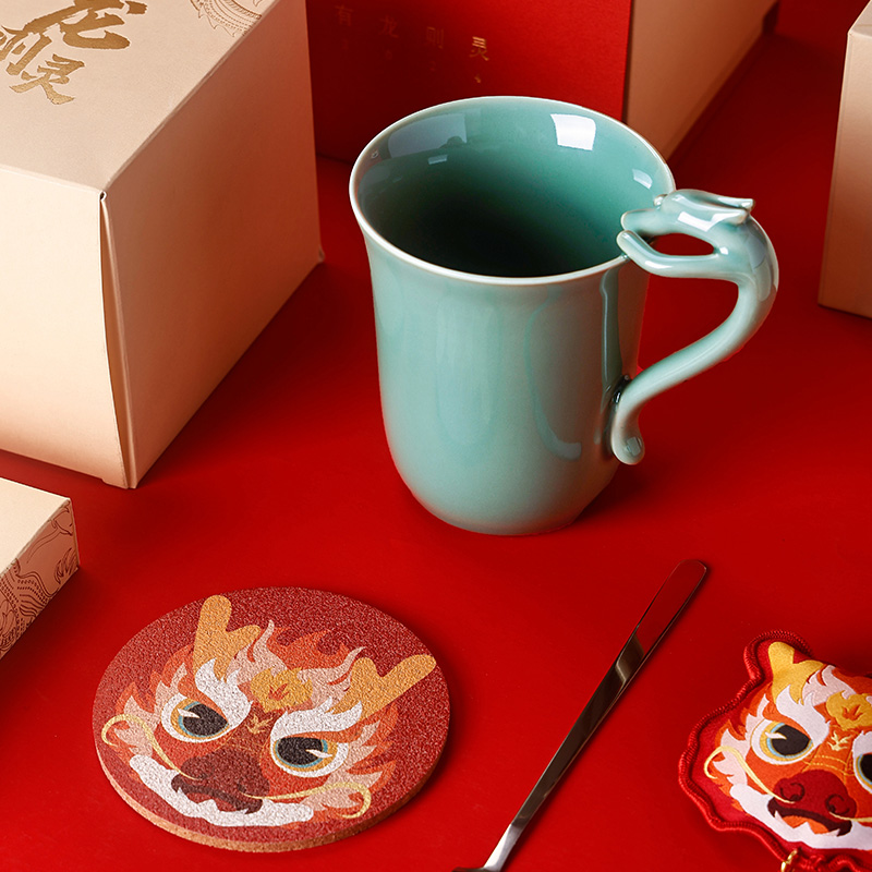 東作家 有龙则灵 茶具新年春节红包香囊套装文创龙年本命年生日礼物