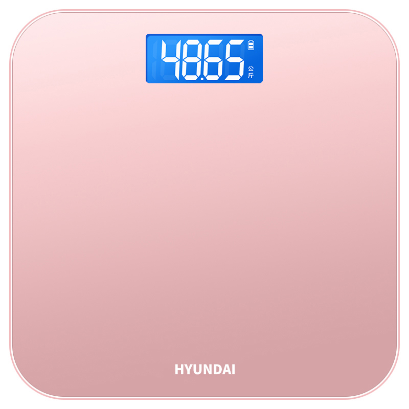 HYUNDAI 电子秤体重秤人体家用XD808 （颜色随机）
