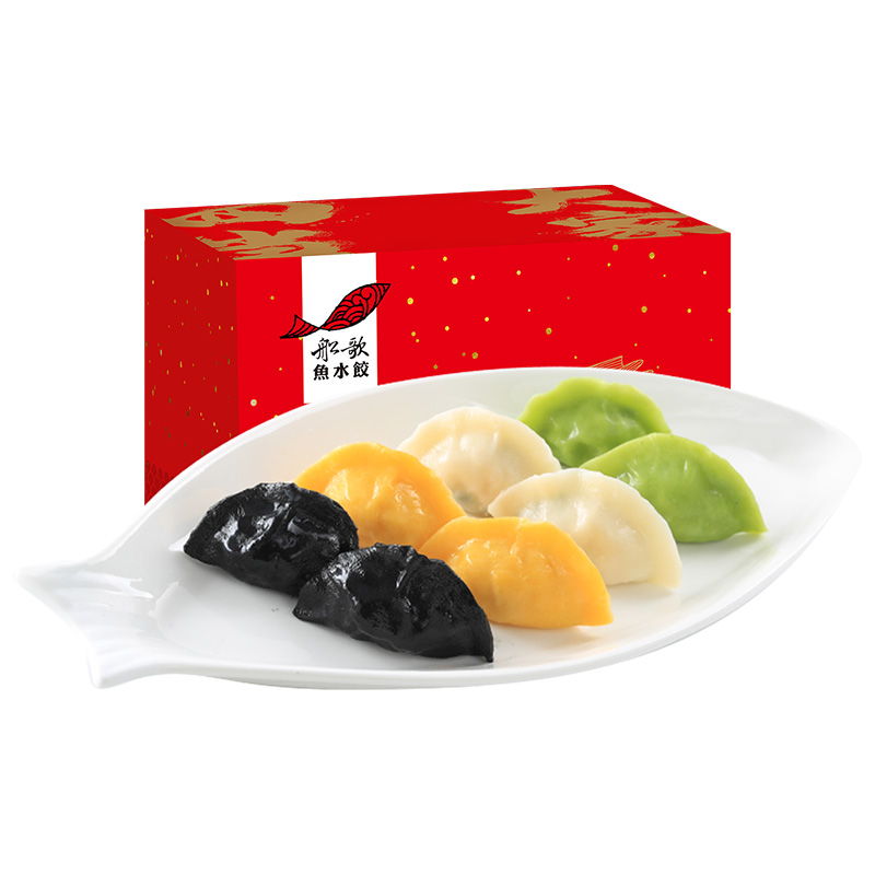 船歌鱼水饺 四大当家鲅鱼水饺馄饨礼盒装1.84kg 速冻饺子