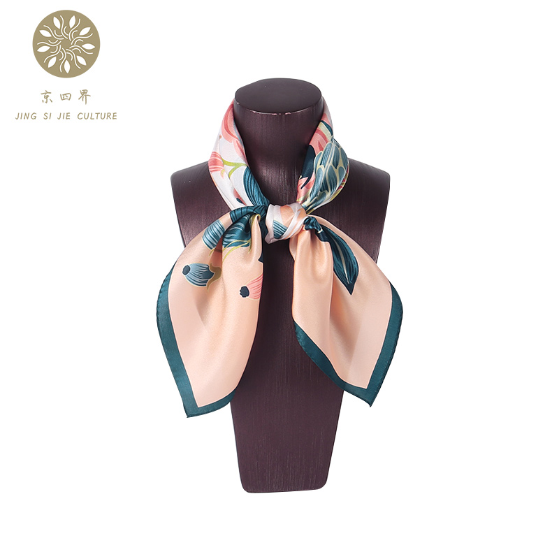 京四界 玫瑰有约仿丝丝巾 JSJF-65001