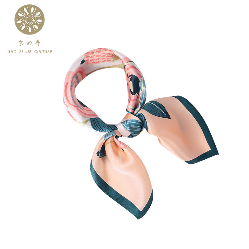 京四界 玫瑰有约仿丝丝巾 JSJF-65001