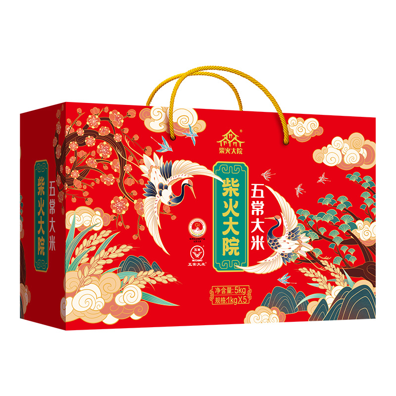 柴火大院 五常大米礼盒5kg