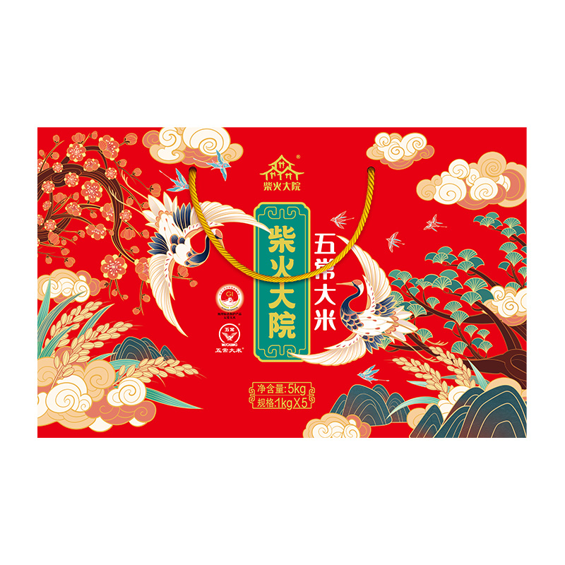 柴火大院 五常大米礼盒5kg