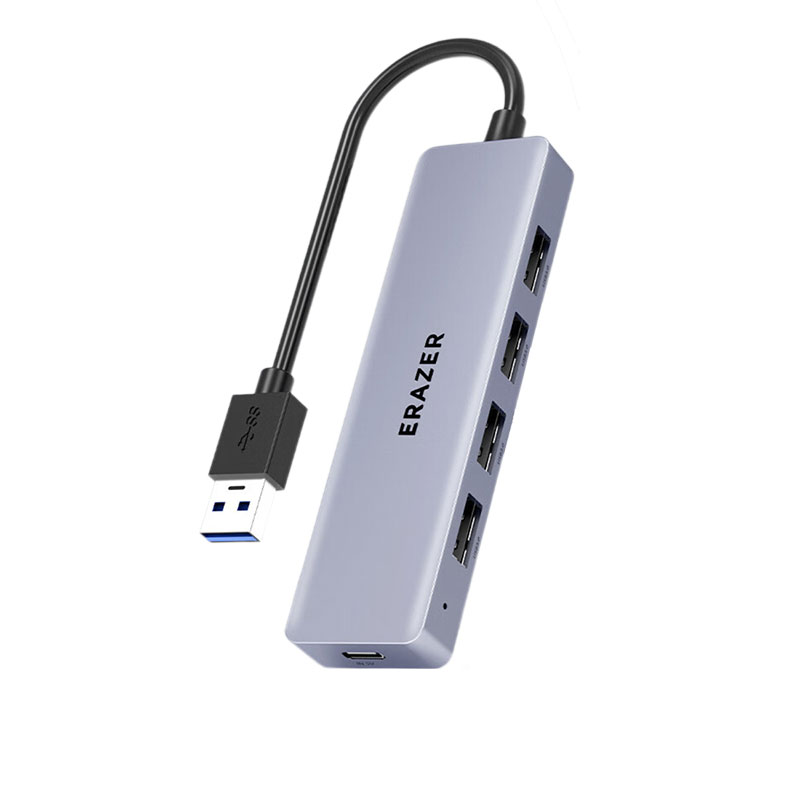 联想（Lenovo）异能者USB3.0分线器拓展坞扩展坞高速4口集线器HUB笔记本电脑五合一转换器转接头延长线 Type-C供电版USB3.0分线器【0.2M】