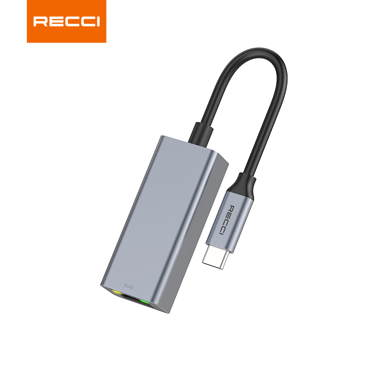 Recci锐思 RH10 转接线网口支持Type-c转RJ45 HUB
