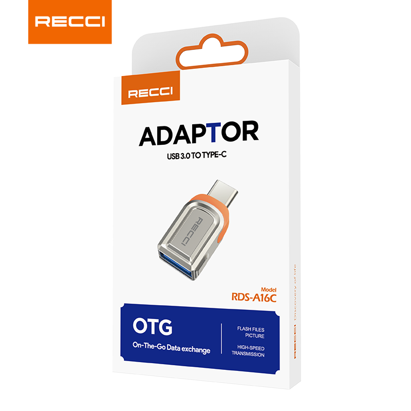 锐思RECCI USB3.0转Type-C OTG转接头 RDS-A16C