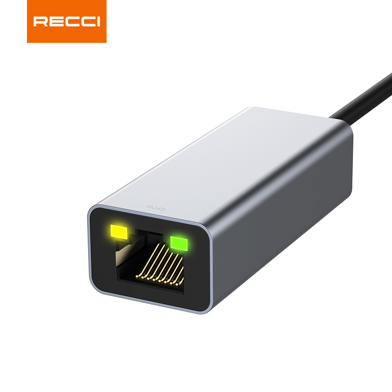 Recci锐思 RH10 转接线网口支持Type-c转RJ45 HUB