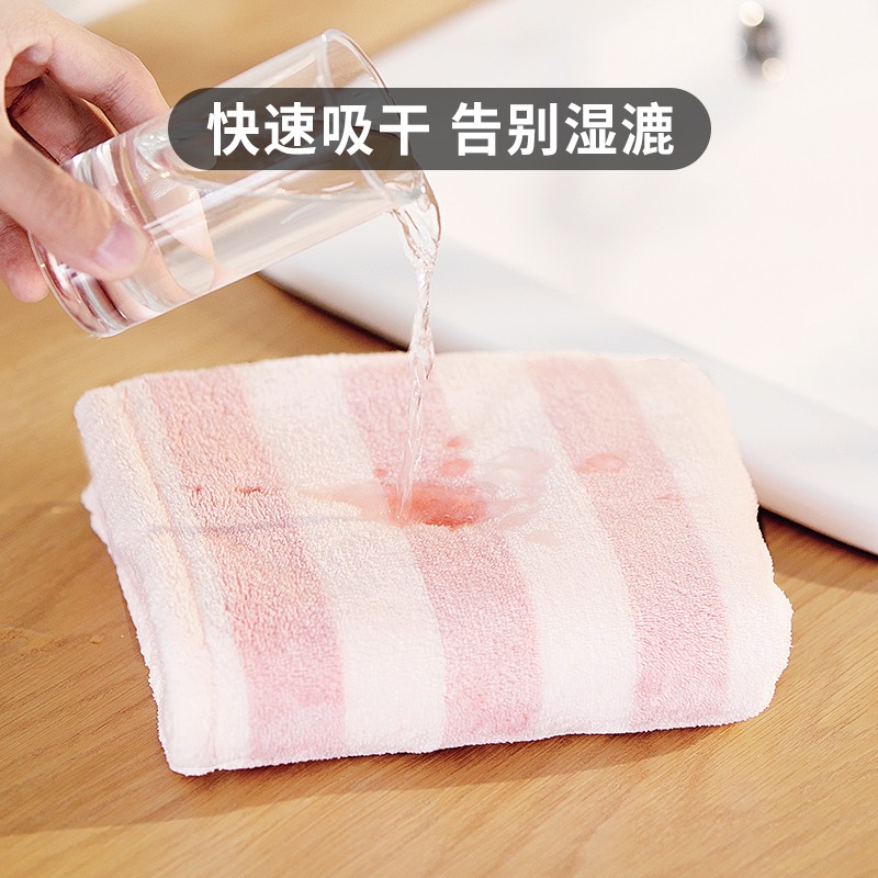 茶花 轻柔干发帽超强吸水包头巾 254001粉色