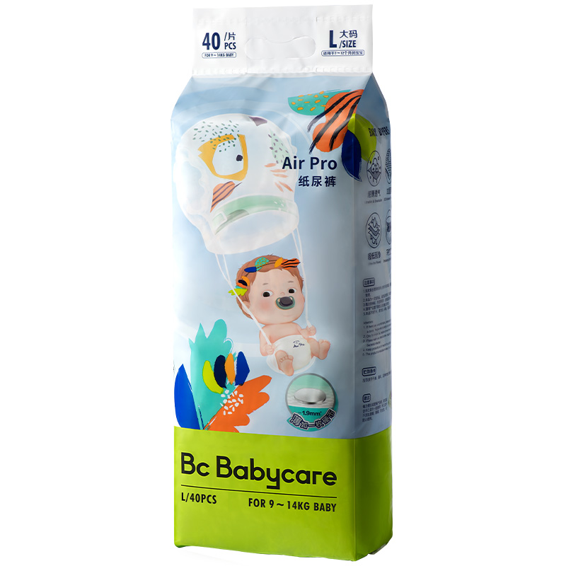 babycare Air Pro弱酸日用婴儿纸尿裤 L码 BC2002342一袋（40片）