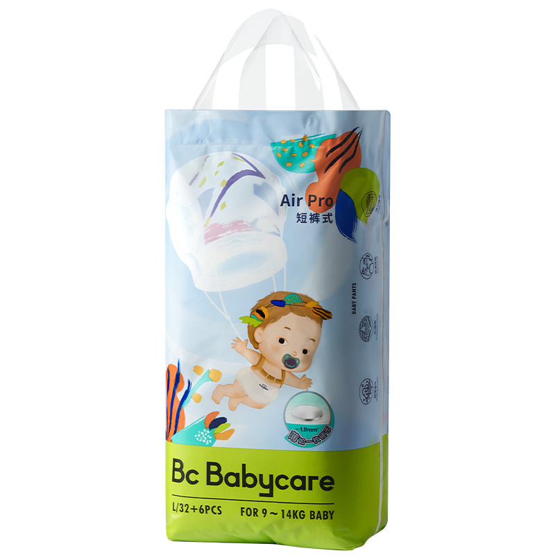babycare Air Pro弱酸日用短裤式婴儿纸尿裤 L码 BC2002337一袋（38片）