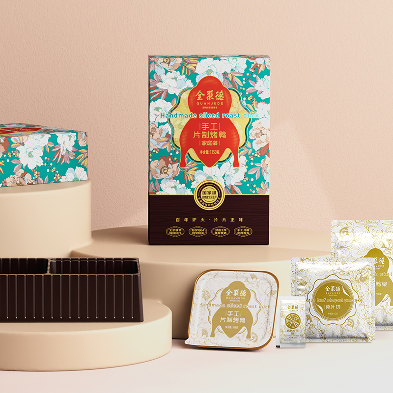 全聚德 手工片制烤鸭家庭装 1350g