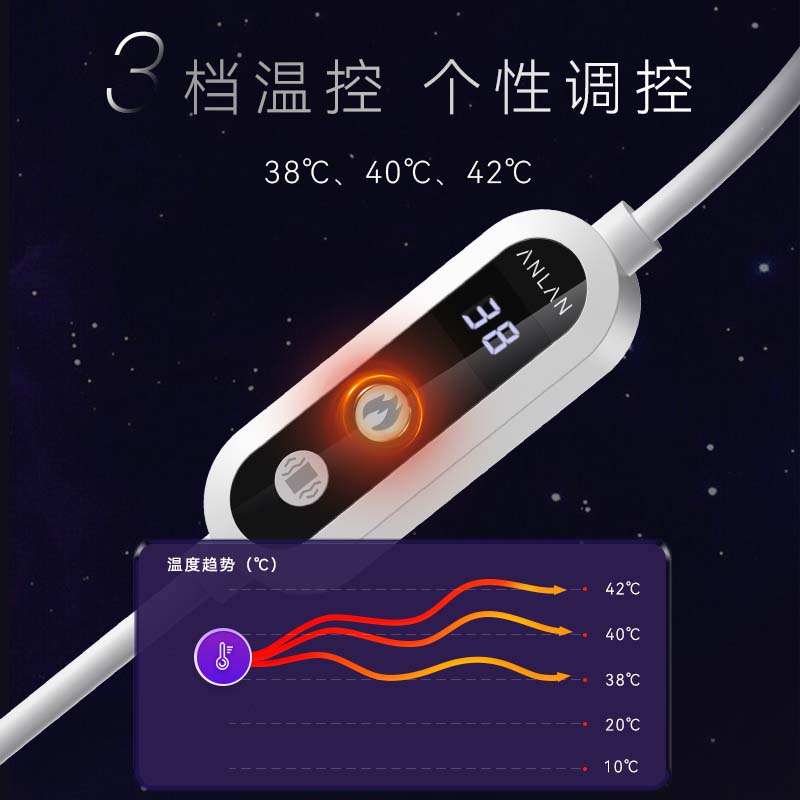 安兰ANLAN 硅胶熊猫眼罩 MDJ-080黑色