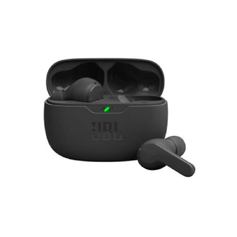 JBL 真无线蓝牙半入耳式音乐耳机 WAVE BEAM 黑色