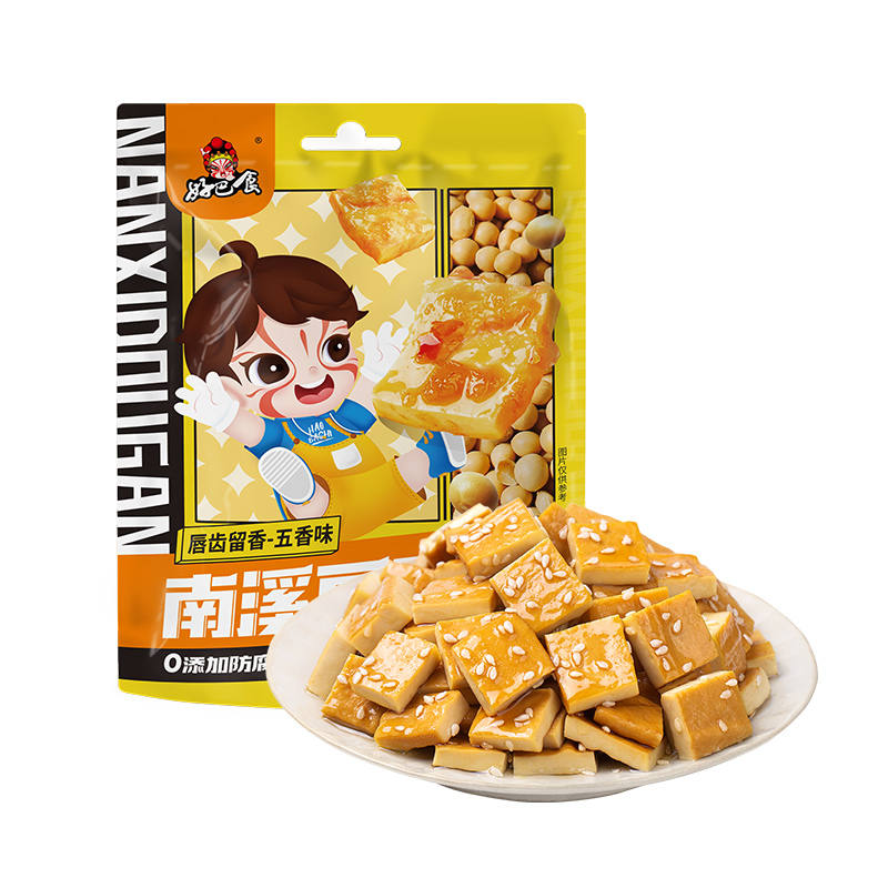 好巴食 南溪豆干468g*3（五香/麻辣/泡椒）各一袋