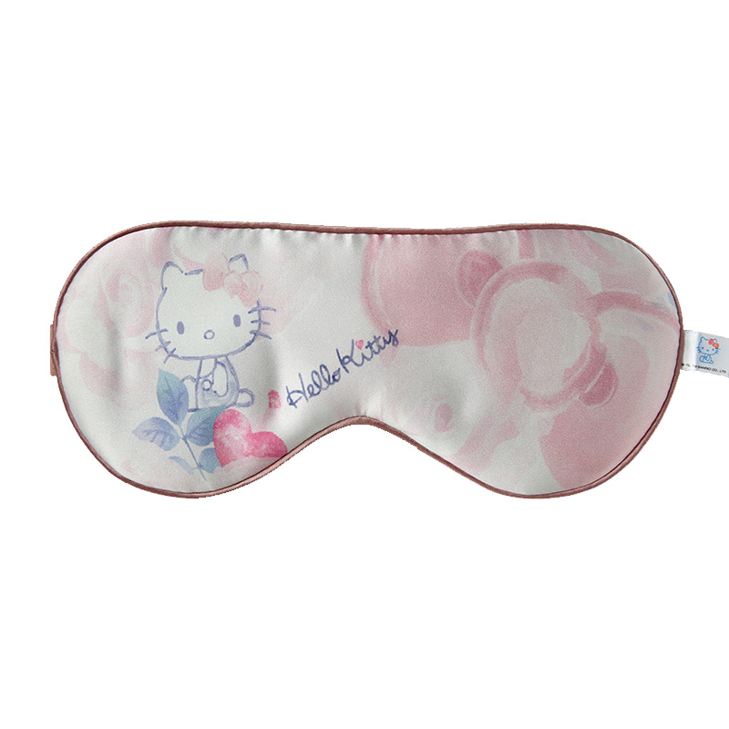 珍视明 真丝刺绣眼罩16姆米真丝眼罩kt樱花粉23*10cm ZSM3001
