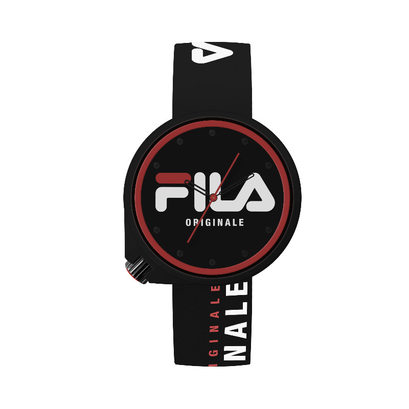 斐乐（FILA） 时尚潮流运动硅胶石英表进口石英机芯生活防水FLV38-6132-009黑色