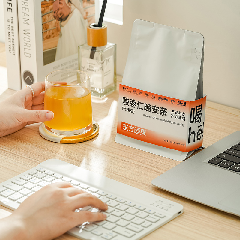 茶秘密 酸枣仁晚安茶呵护睡眠 山药百合茯苓麦芽 酸枣仁晚安茶20小包/盒