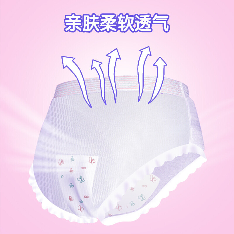 安可新 安心裤高腰高弹超薄夜用裤型卫生巾大规格AKX-9920M码20片/包