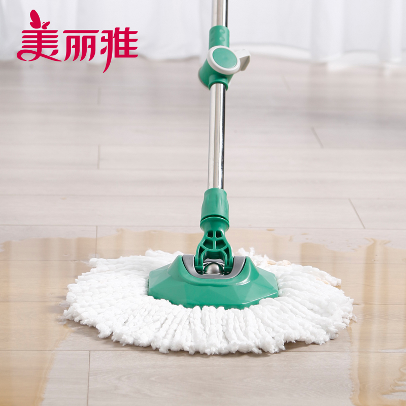 美丽雅 免手洗一拖净对折挤水胶棉拖把38CM HC064898
