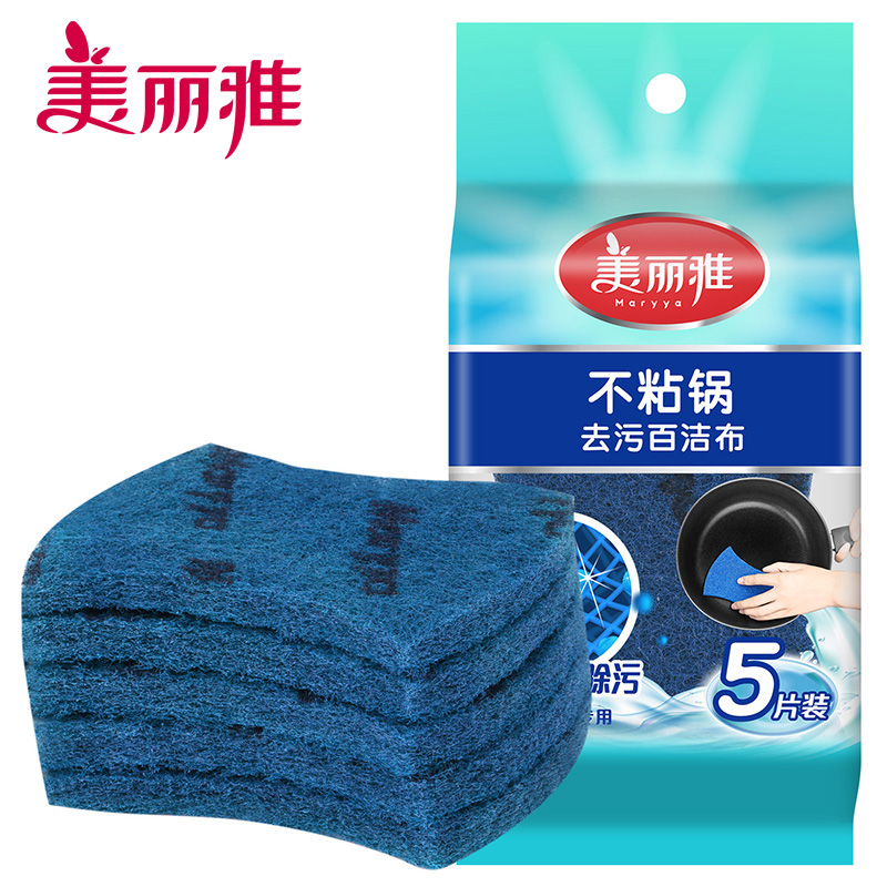 美丽雅 不粘锅去污百洁布5片装 HC82823
