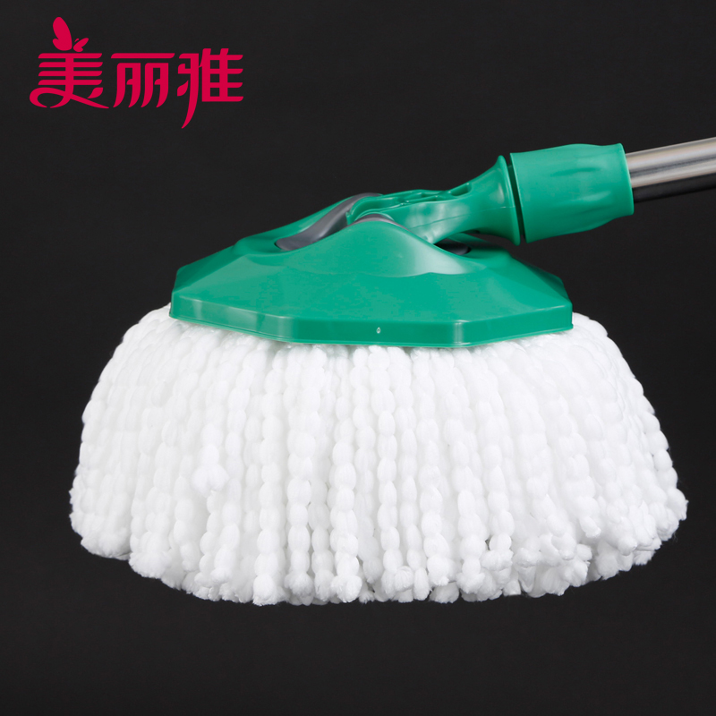 美丽雅 免手洗一拖净对折挤水胶棉拖把38CM HC064898