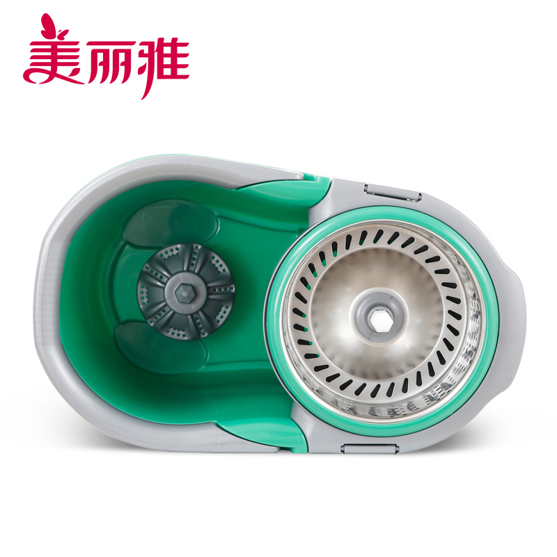美丽雅 免手洗一拖净对折挤水胶棉拖把38CM HC064898