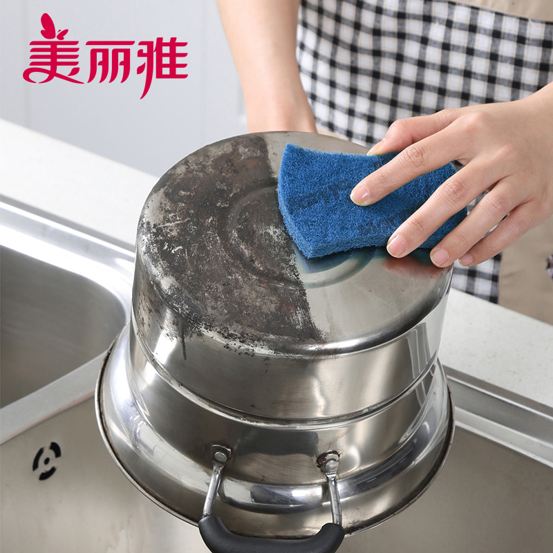 美丽雅 不粘锅去污百洁布5片装 HC82823