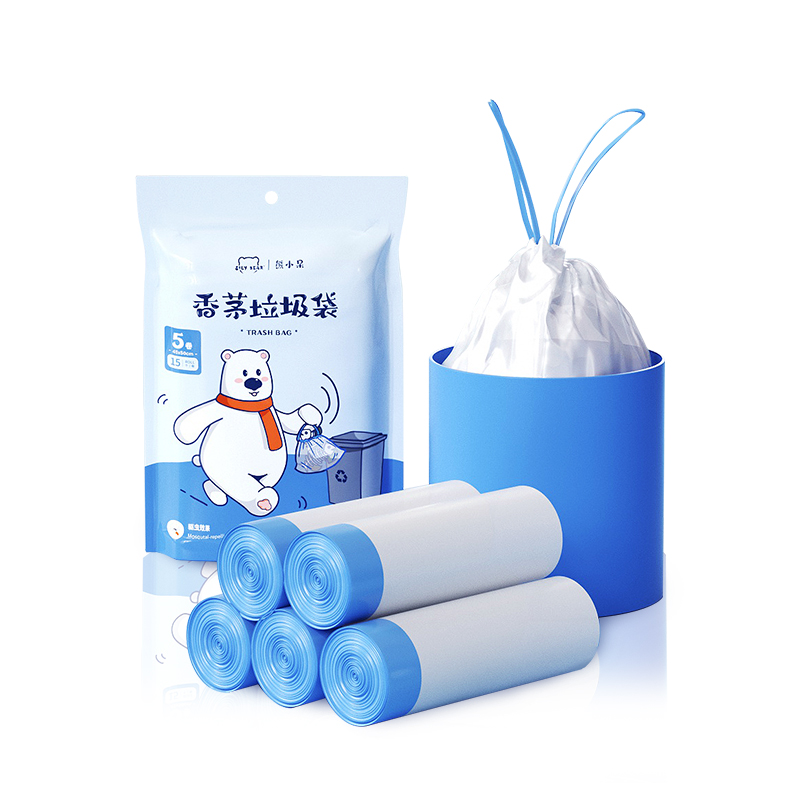 SILY BEAR 熊小呆香茅垃圾袋（5卷装）*3包 3SL0021