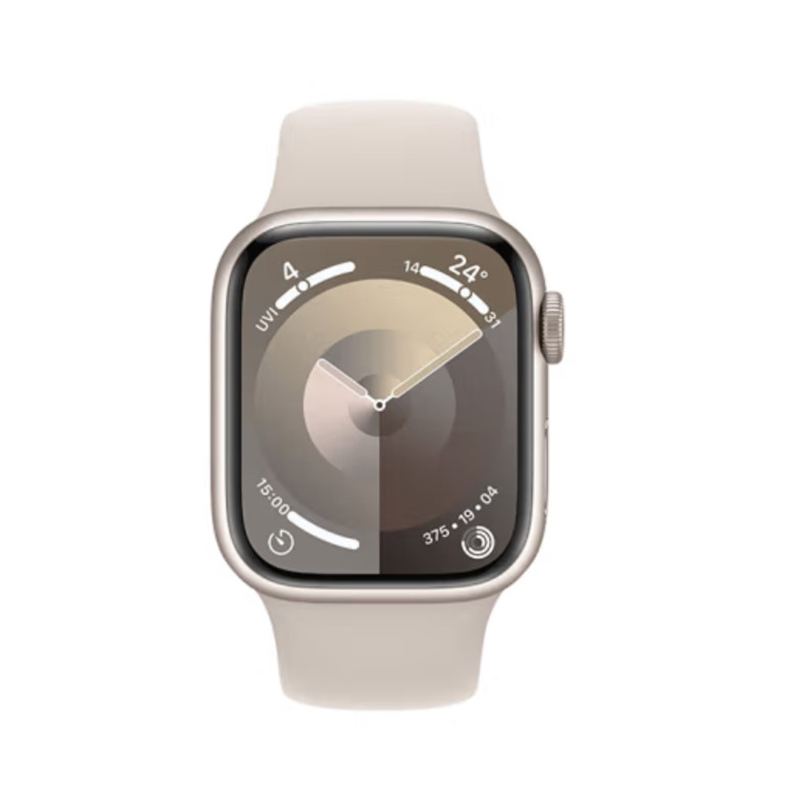Apple Watch Series9 智能手表GPS款41毫米星光色铝金属表壳 星光色 运动型表带M/L  MR8U3CH/A