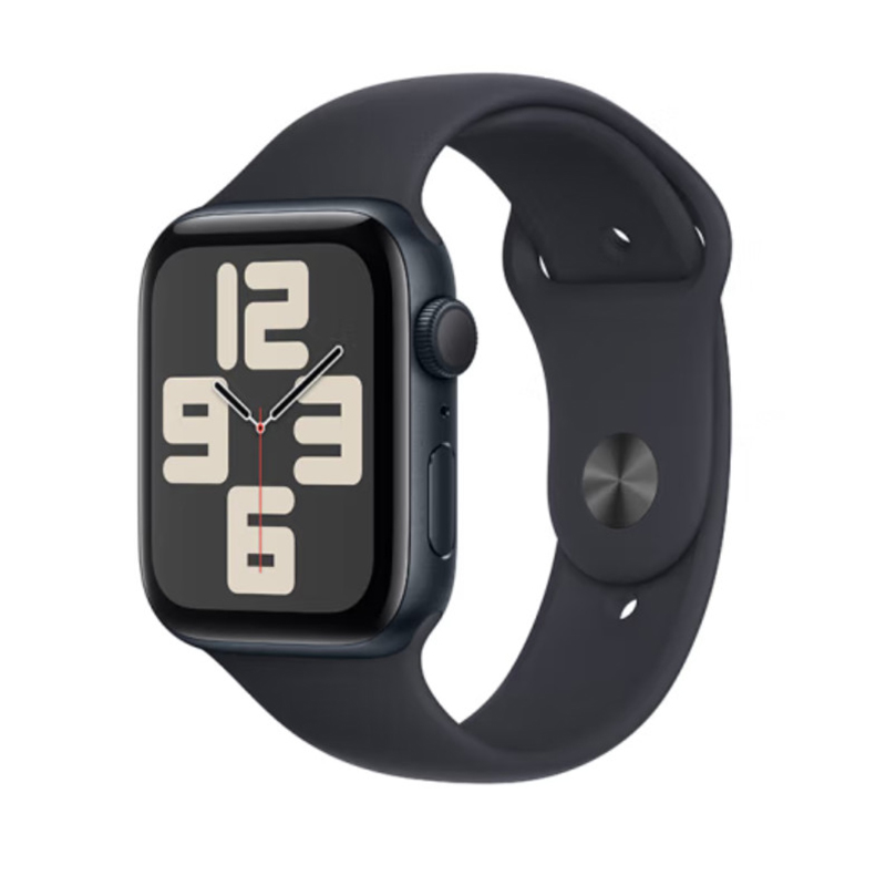 Apple Watch SE 2023款智能手表GPS款44毫米午夜色铝金属表壳午夜色运动型表带S/M  MRE73CH/A