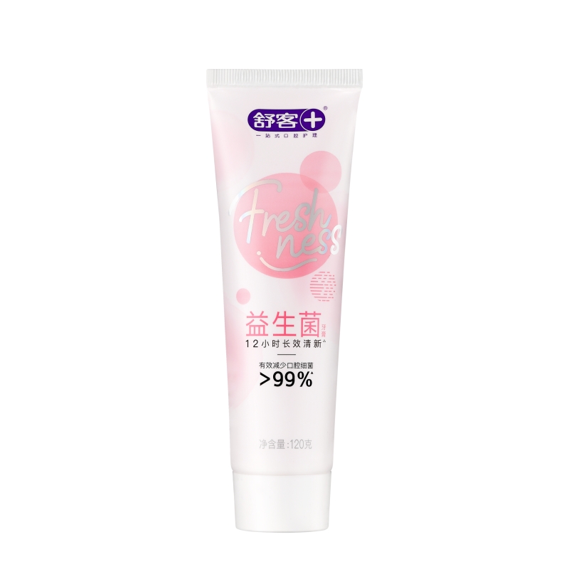 舒客 悠净清新益生菌牙膏(莓莓冰茶)120g一支