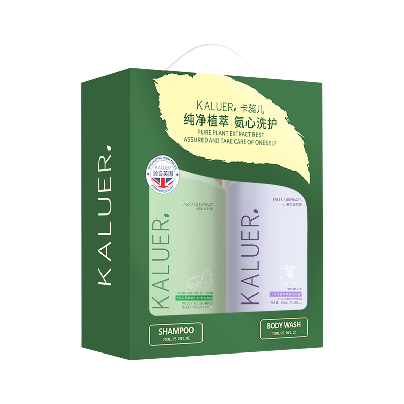 卡蕊儿  洗沐2件套（香氛爽肤沐浴露750g+蛋白控油洗发露750g）