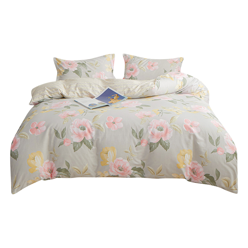 红豆 全棉印花四件套 静谧花园 200*230cm