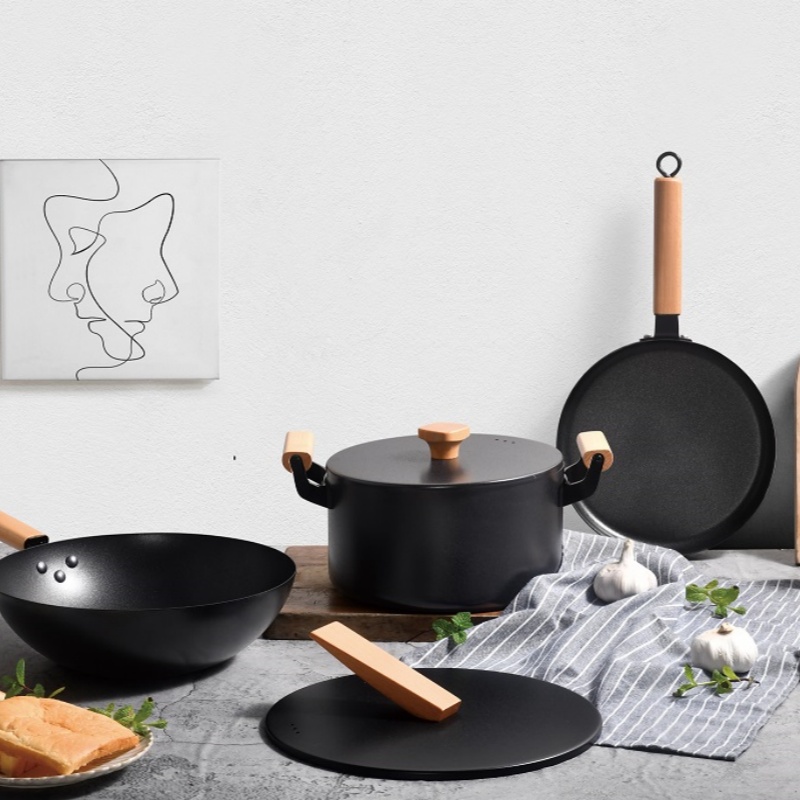 康怡乐 皇家御厨套装三件套炒锅汤锅煎锅 KJYC01