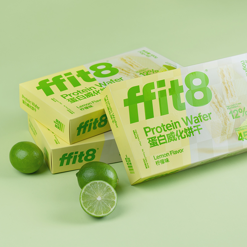ffit8  蛋白质威化饼干柠檬味180g/盒（10g*18）*2