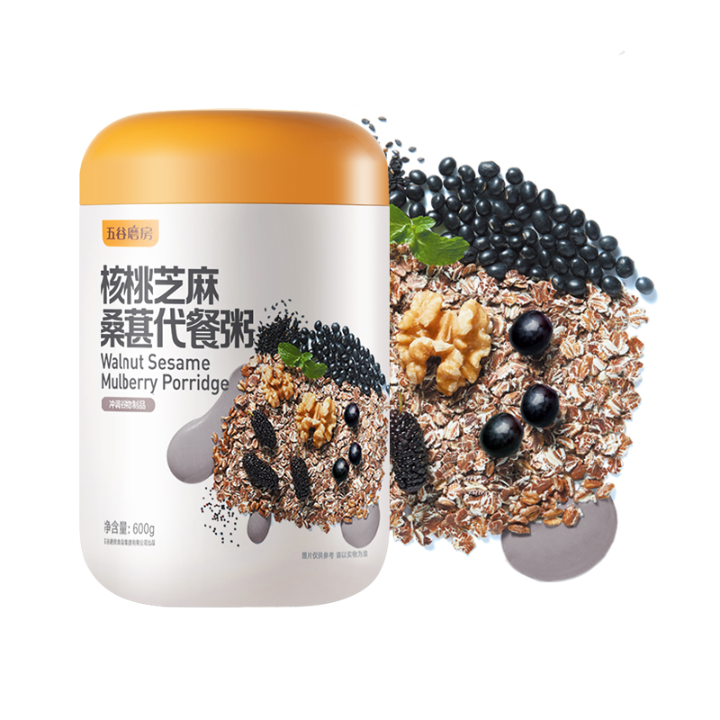 五谷磨房  核桃芝麻桑葚粥600gx3