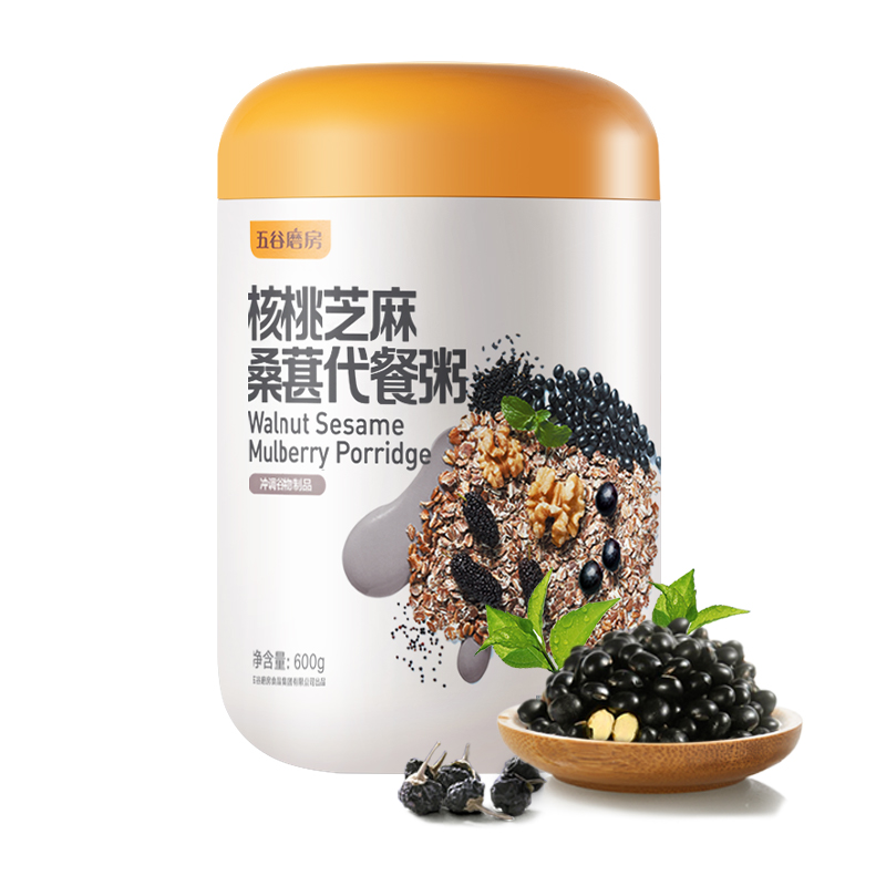 五谷磨房  核桃芝麻桑葚粥600gx3