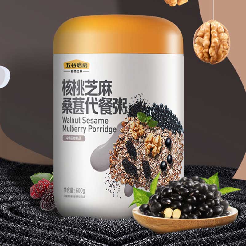 五谷磨房  核桃芝麻桑葚粥600gx3