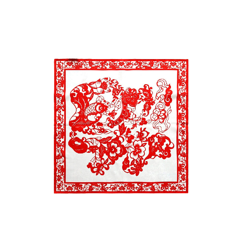 京四界  连年有鱼窗花 JSJ-52011 52*52cm