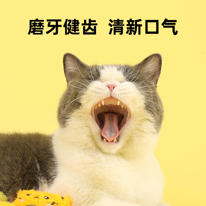Wakytu英国 猫玩具自嗨解闷猫薄荷猫咪小猫草磨牙宠物猫猫用品大全 小熊猫（助排毛球+清新口气） 适合6月以上猫咪