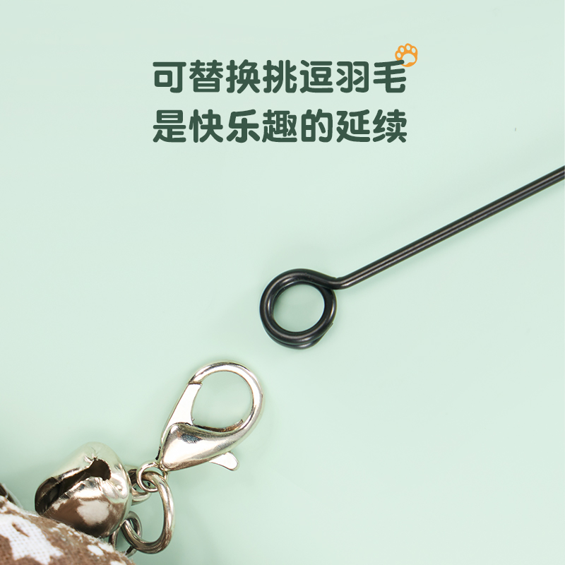 wakytu英国  宠物梳子逗猫棒猫梳毛刷猫咪专用狗狗宠物用品 魔法逗猫棒 青鸟C179W