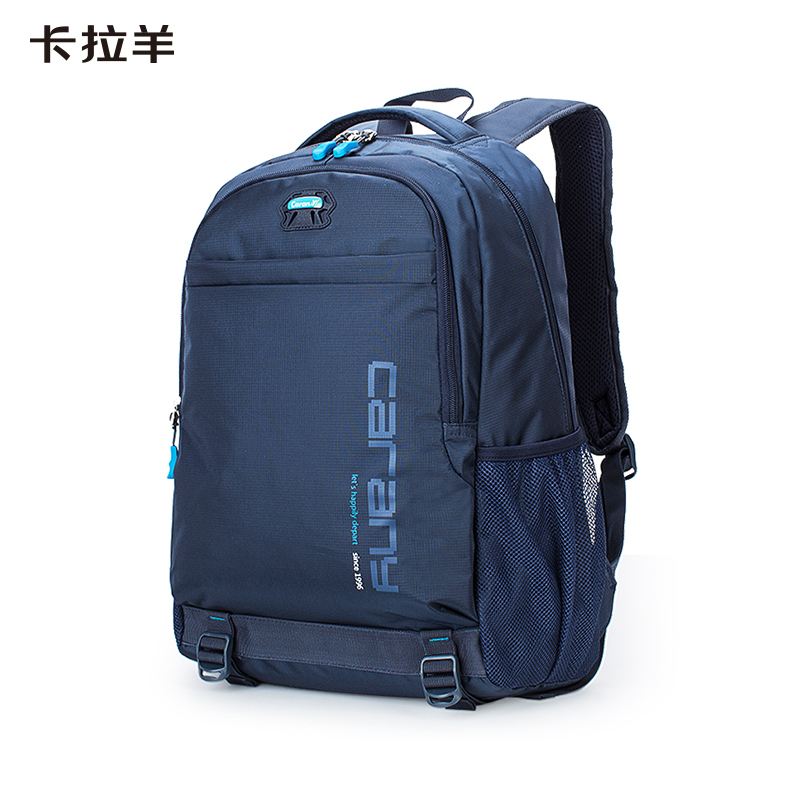 卡拉羊 大容量休闲双肩包30L 藏青 CX5558