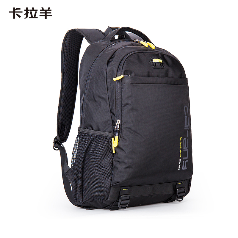 卡拉羊 大容量休闲双肩包30L  黑色 CX5558