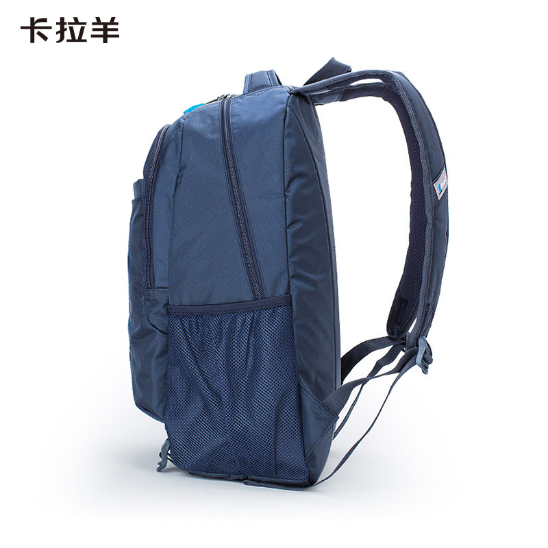 卡拉羊 大容量休闲双肩包30L 藏青 CX5558
