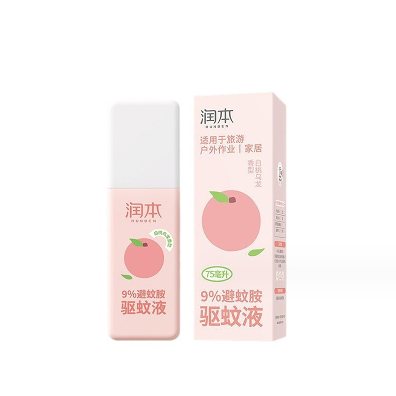 润本  9%避蚊胺驱蚊液75ml（白桃乌龙）
